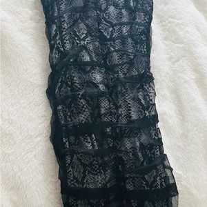 Cute stretchy snake print dress
